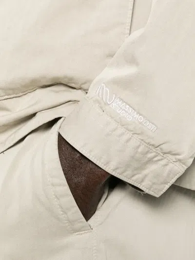 Massimo Osti Studio Logo-patch Pocket Jacket In Neutral
