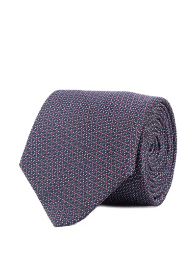 Corneliani Patterned Tie In Purple