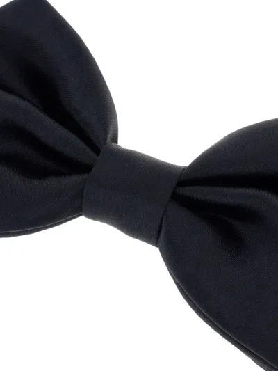 Corneliani Navy Bow Tie In Black