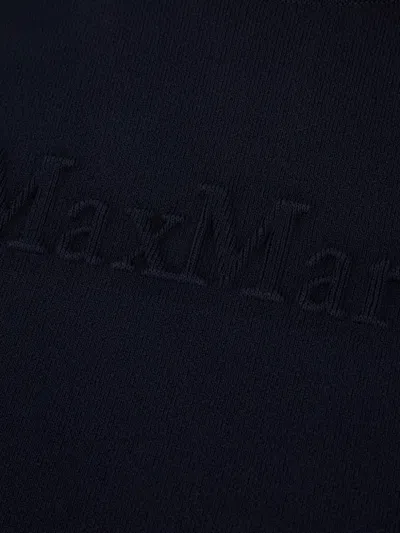 Max Mara Embossed T-shirt In Blue