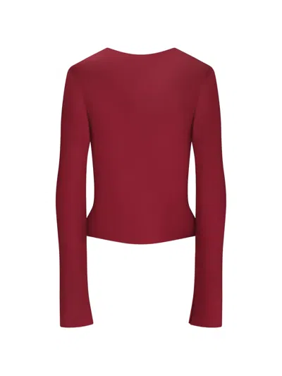 Retroféte Nerissa Draped Top In Red