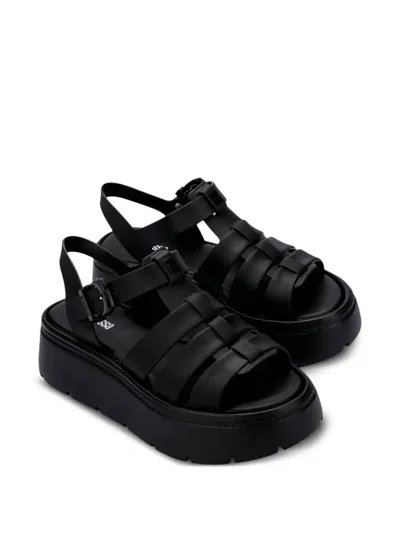 Melissa Up Platform Strap Sandals In Black