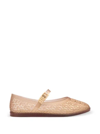 Melissa Harper Buckle-strap Ballet Flats In Brown