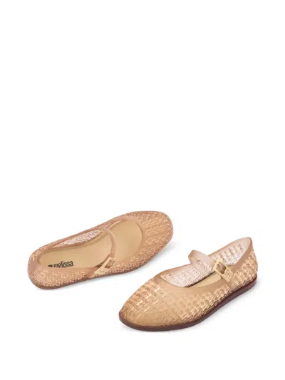 Melissa Harper Buckle-strap Ballet Flats In Brown