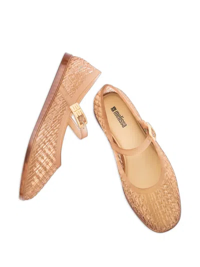 Melissa Harper Buckle-strap Ballet Flats In Brown