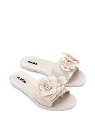 Melissa Babe Petals Slide Sandal In Neutral