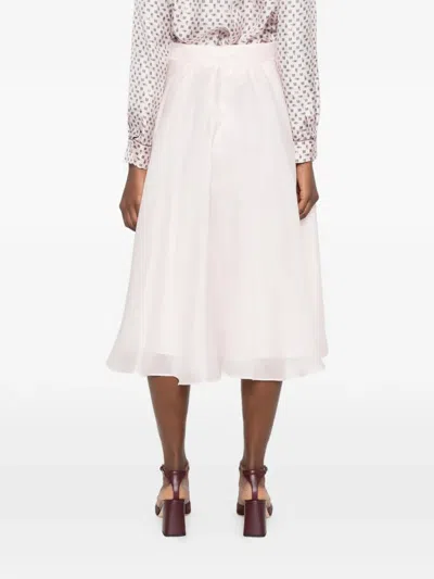 Max Mara Silk A-line Skirt In Pattern