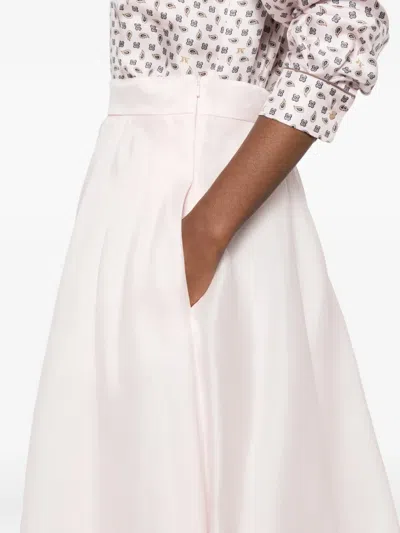Max Mara Silk A-line Skirt In Pattern