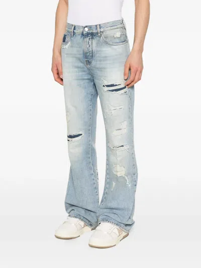 Amiri Distressed Jeans In Blue