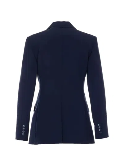 Max Mara Double-breasted Blazer In Blue