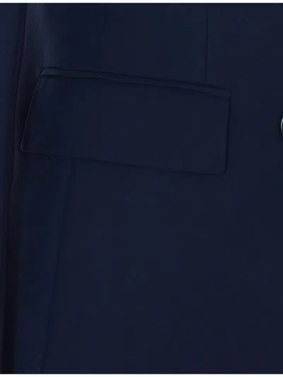 Max Mara Double-breasted Blazer In Blue