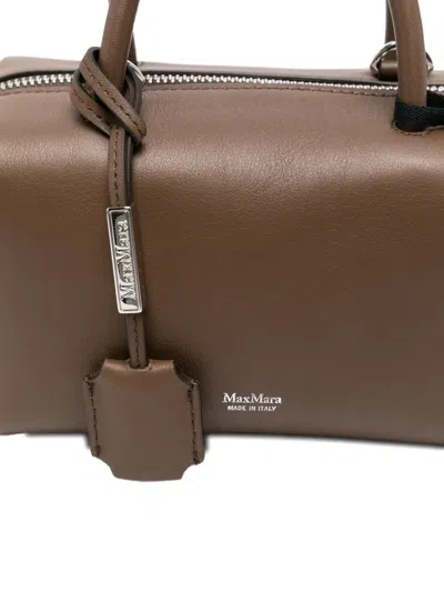Max Mara Top Handle Satchel In Brown