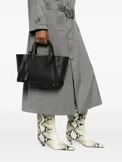 System Top Handle Tote Bag In Black