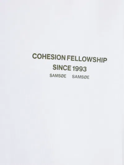 Samsoe & Samsoe Sacohen Graphic-print T-shirt In White