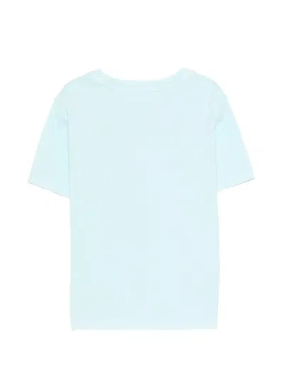 Mc2 Saint Barth Logo-embossed T-shirt In Blue