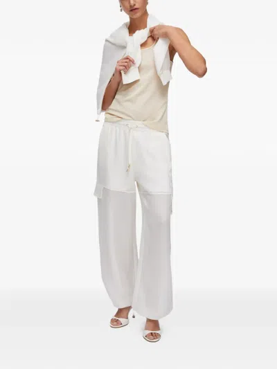 Liu •jo Mesh-design Cargo Trousers In Multi