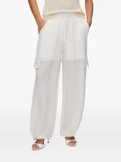 Liu •jo Mesh-design Cargo Trousers In Multi