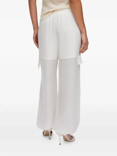Liu •jo Mesh-design Cargo Trousers In Multi