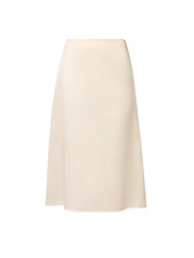 Fabiana Filippi Woman Midi Skirt Cream Size 6 Cashmere In White