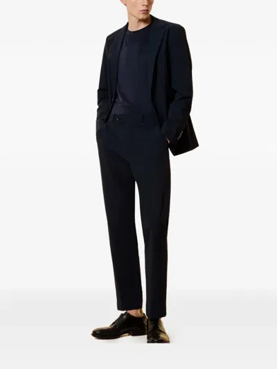 Rrd Logo-patch Trousers In Blue