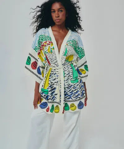 Echo New York Sail Away Robe In Multi