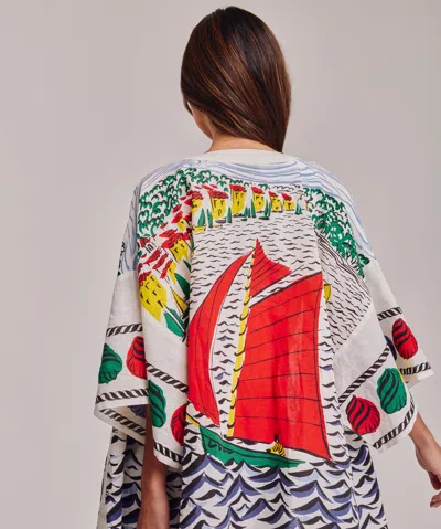 Echo New York Sail Away Robe In Multi