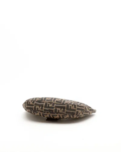 Fendi Zucca Half Moon Bag In Multi