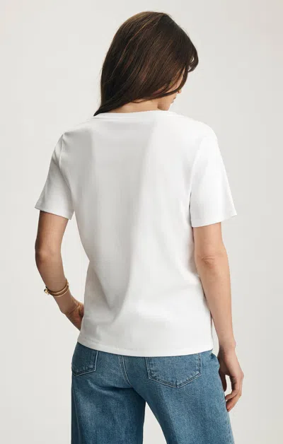 Mavi Olivia V-neck T-shirt In White