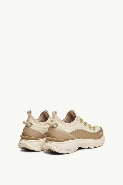 Moncler Two-tone Canvas Trailgrip Lite3 Sneakers In Neutral