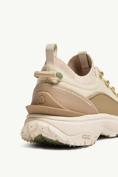 Moncler Two-tone Canvas Trailgrip Lite3 Sneakers In Neutral