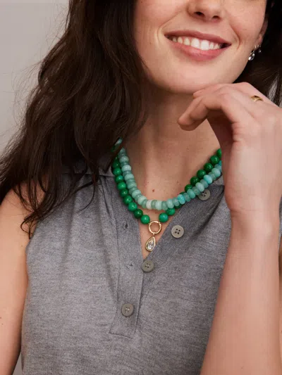 Baublebar Janette Beaded Pendant Necklace In Green