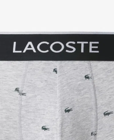 Lacoste Assorted 3-pack Stretch Cotton Trunks In Multi