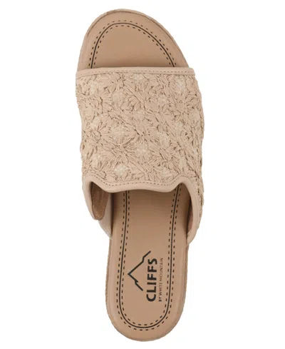 Cliffs By White Mountain Bizzie Platform Wedge Espadrille Sandal In Brown