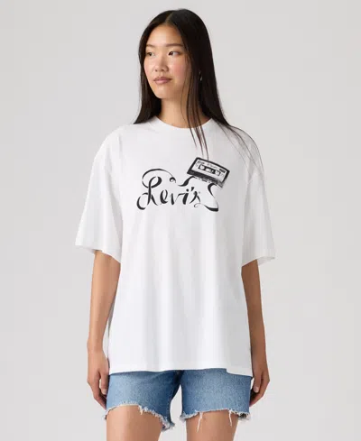 Levi's Women's Graphic Short Stack T-shirt In White