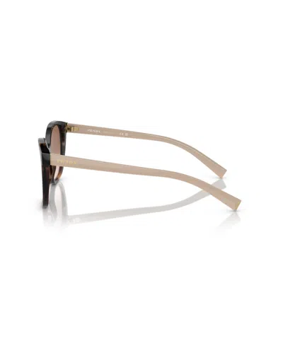 Prada Tortoiseshell-effect Square-frame Sunglasses In Brown