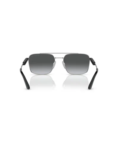 Prada Unisex Sunglasses Pr 67zs In Gray