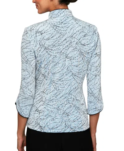 Alex Evenings Printed Jacket And Top Set In Multi