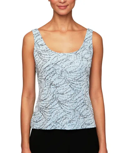 Alex Evenings Printed Jacket And Top Set In Multi