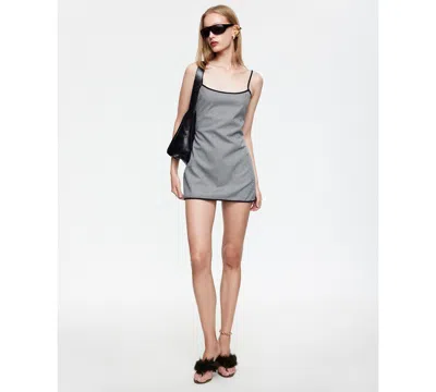 Lioness Voyage Mini Dress Noir Gingham In Multi