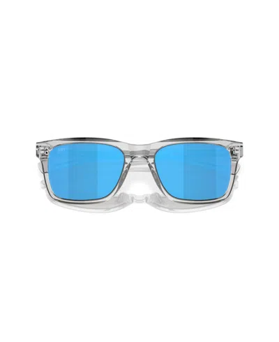 Costa Del Mar Tybee 55mm Polarized Rectangular Sunglasses In Blue