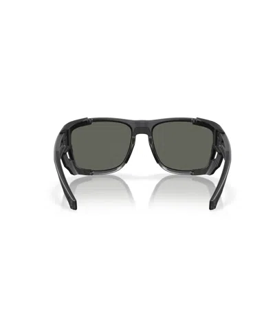 Costa Del Mar King Tide 6 58mm Polarized Rectangular Sunglasses In Black