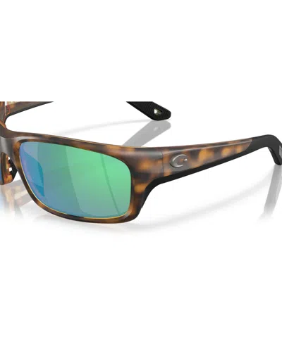 Costa Del Mar Jose Pro 62mm Polarized Oversize Rectangular Sunglasses In Green