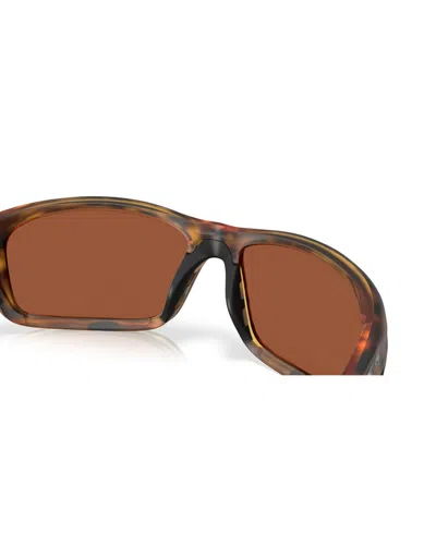 Costa Del Mar Jose Pro 62mm Polarized Oversize Rectangular Sunglasses In Green