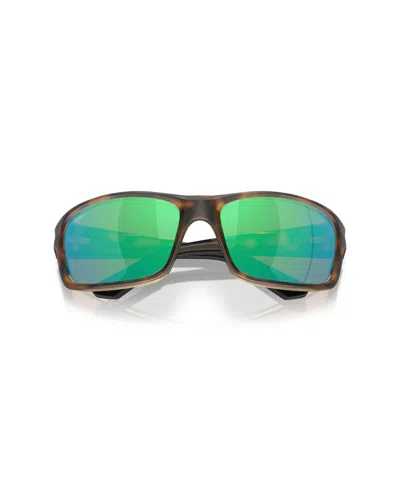 Costa Del Mar Jose Pro 62mm Polarized Oversize Rectangular Sunglasses In Green