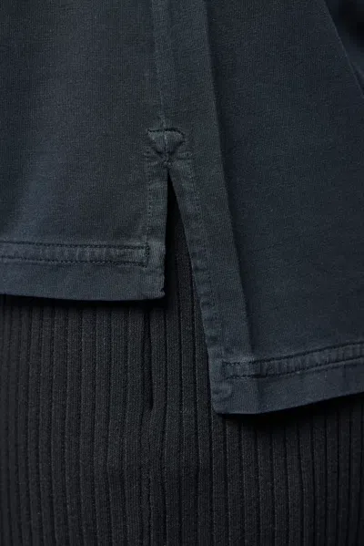 Courrèges Black Solarized Oversized T-shirt In Black