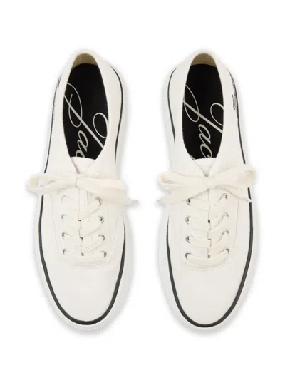 Jacquemus Les Fefe Low Top Sneakers Rubber Sole In White