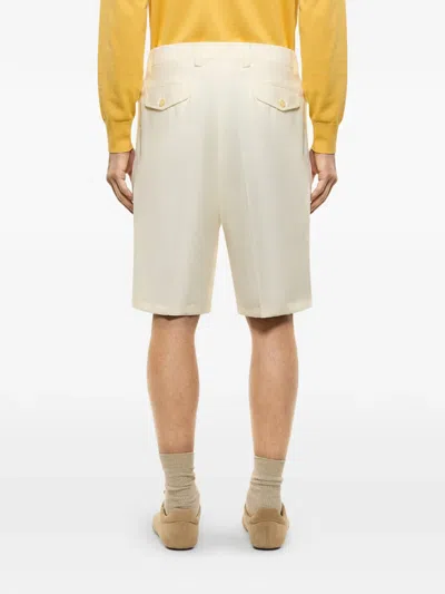 Laneus Buttoned Flap-pocket Shorts In Multi