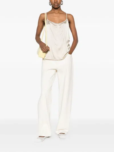 Panicale Strap Blouse In White