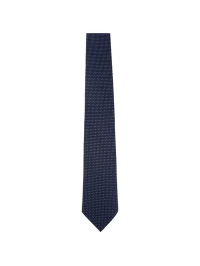 Corneliani Polka-dot Tie In Metallic