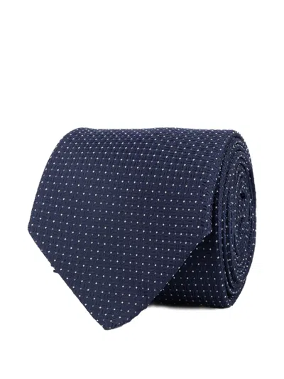 Corneliani Polka-dot Tie In Metallic